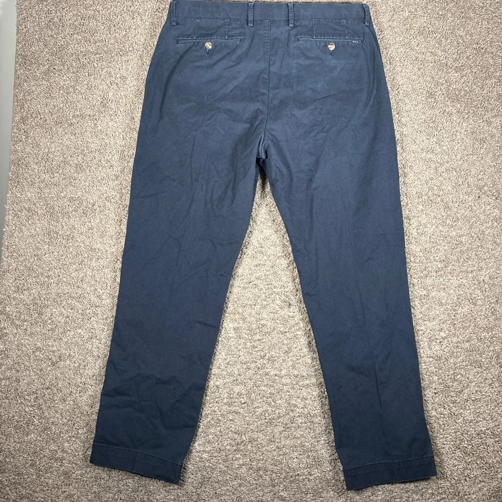 Polo Ralph Lauren Men's Navy Blue Stretch Straight Fit Chino‎ Pants 36x30